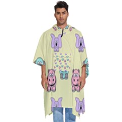 Animals-17 Men s Hooded Rain Ponchos by nateshop