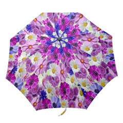 Blossoms-yellow Folding Umbrellas by nateshop
