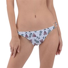 Flowers-49 Ring Detail Bikini Bottoms by nateshop