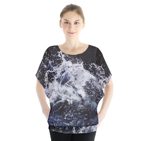 Tempestuous Beauty Art Print Batwing Chiffon Blouse by dflcprintsclothing