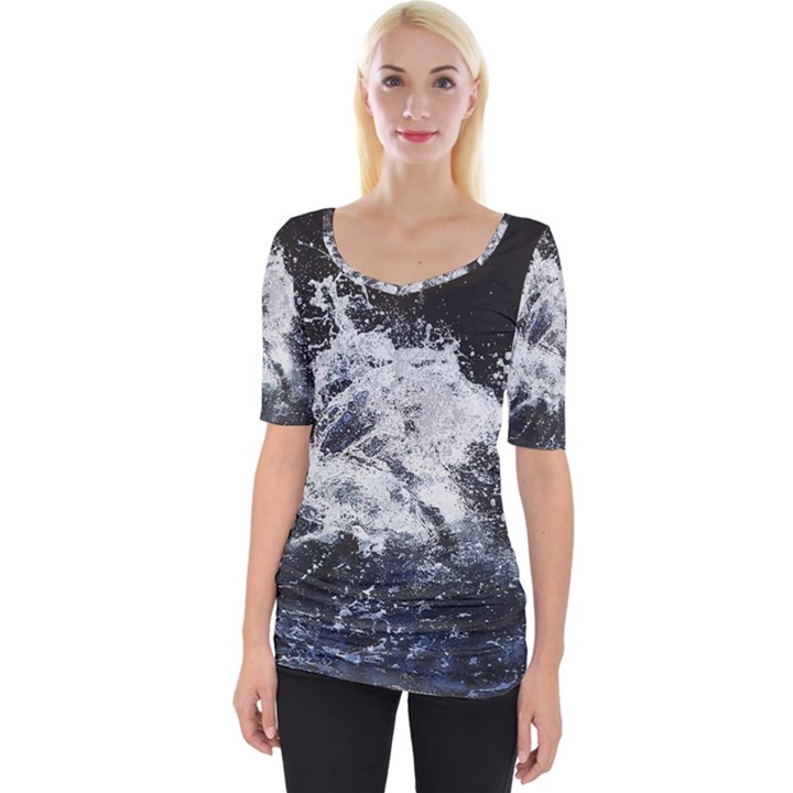 Tempestuous Beauty Art Print Wide Neckline Tee