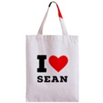 I love sean Zipper Classic Tote Bag