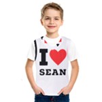 I love sean Kids  Basketball Tank Top