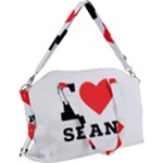 I love sean Canvas Crossbody Bag