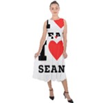 I love sean Midi Tie-Back Chiffon Dress