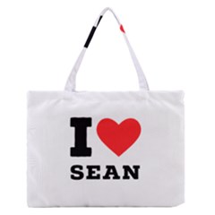 I Love Sean Zipper Medium Tote Bag by ilovewhateva