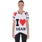 I love sean Cut Out Side Drop Tee