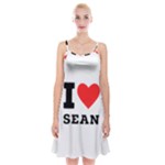 I love sean Spaghetti Strap Velvet Dress
