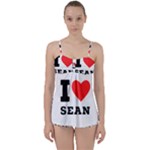 I love sean Babydoll Tankini Set