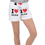 I love sean Women s Velour Lounge Shorts