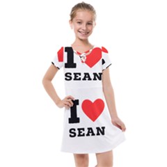 I Love Sean Kids  Cross Web Dress by ilovewhateva