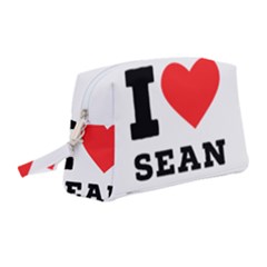 I Love Sean Wristlet Pouch Bag (medium) by ilovewhateva
