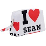 I love sean Wristlet Pouch Bag (Large)