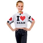 I love sean Kids Mock Neck Tee