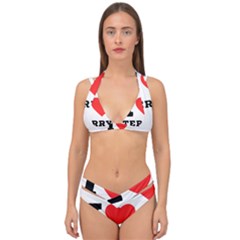 I Love Terry  Double Strap Halter Bikini Set by ilovewhateva