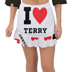 I Love Terry  Fishtail Mini Chiffon Skirt by ilovewhateva