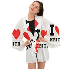 I Love Keith Long Sleeve Kimono by ilovewhateva