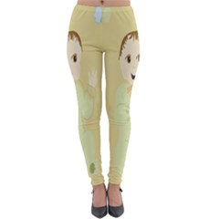 Happy 01 Lightweight Velour Leggings by nateshop