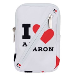 I Love Aaron Belt Pouch Bag (large) by ilovewhateva