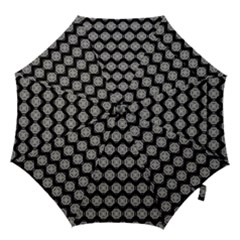 Abstract Knot Geometric Tile Pattern Hook Handle Umbrellas (medium) by GardenOfOphir