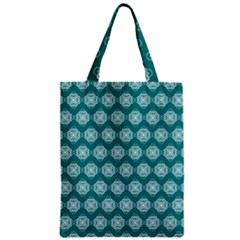 Abstract Knot Geometric Tile Pattern Zipper Classic Tote Bag by GardenOfOphir