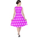 Abstract Knot Geometric Tile Pattern V-Neck Midi Sleeveless Dress  View2