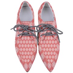 Abstract Knot Geometric Tile Pattern Pointed Oxford Shoes by GardenOfOphir