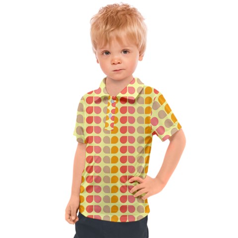 Colorful Leaf Pattern Kids  Polo Tee by GardenOfOphir