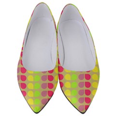 Colorful Leaf Pattern Women s Low Heels by GardenOfOphir