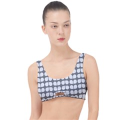 Gray And White Leaf Pattern The Little Details Bikini Top by GardenOfOphir