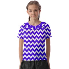 Chevron Pattern Gifts Kids  Frill Chiffon Blouse