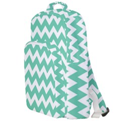 Chevron Pattern Giftt Double Compartment Backpack by GardenOfOphir