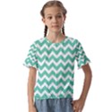 Chevron Pattern Giftt Kids  Cuff Sleeve Scrunch Bottom Tee View1