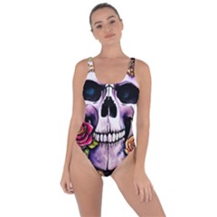 Sugar Skull With Flowers - Day Of The Dead Bring Sexy Back Swimsuit by GardenOfOphir