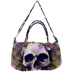 Cute Skulls And Bones Removal Strap Handbag by GardenOfOphir