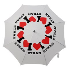 I Love Ethan Hook Handle Umbrellas (medium) by ilovewhateva