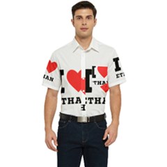 I Love Ethan Men s Short Sleeve Pocket Shirt  by ilovewhateva