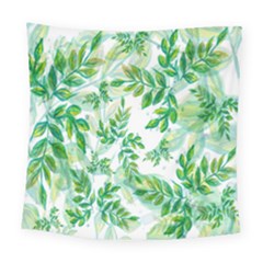 Leaves-37 Square Tapestry (large) by nateshop