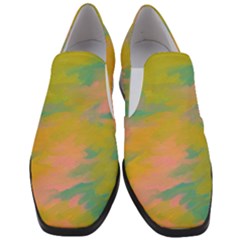 Paint-19 Women Slip On Heel Loafers