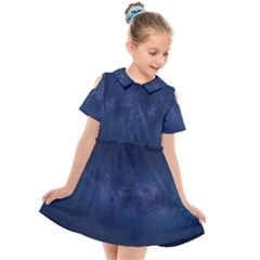 Space-01 Kids  Short Sleeve Shirt Dress by nateshop