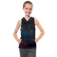 Space-02 Kids  Sleeveless Hoodie by nateshop