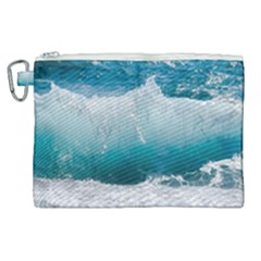 Waves Canvas Cosmetic Bag (xl) by nateshop