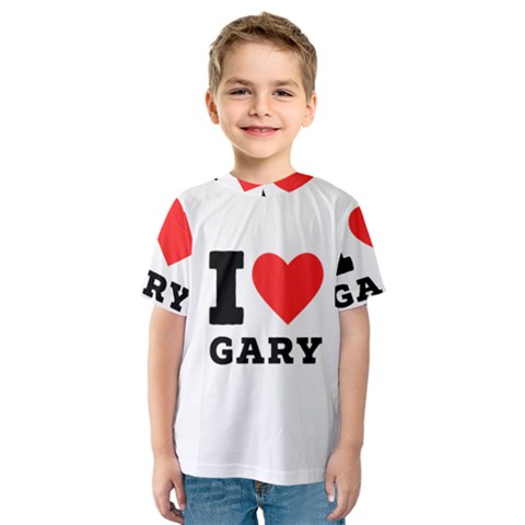 I Love Gary Kids  Sport Mesh Tee by ilovewhateva