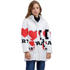 I Love Gary Kid s Hooded Longline Puffer Jacket by ilovewhateva