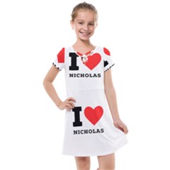 I Love Nicholas Kids  Cross Web Dress by ilovewhateva