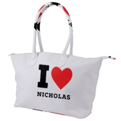 I Love Nicholas Canvas Shoulder Bag by ilovewhateva
