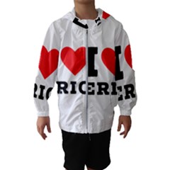 I Love Eric Kids  Hooded Windbreaker by ilovewhateva