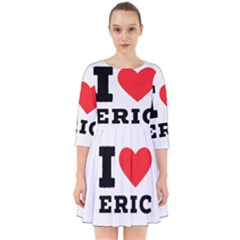 I Love Eric Smock Dress by ilovewhateva