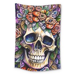 Skull Dead Large Tapestry by GardenOfOphir