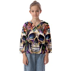 Skull Dead Kids  Sailor Shirt by GardenOfOphir